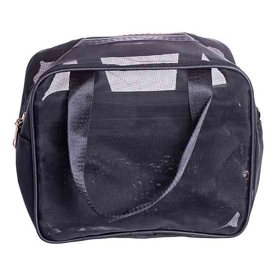 Прозорі жіночі косметички для дому, 3 шт, чорні Київ