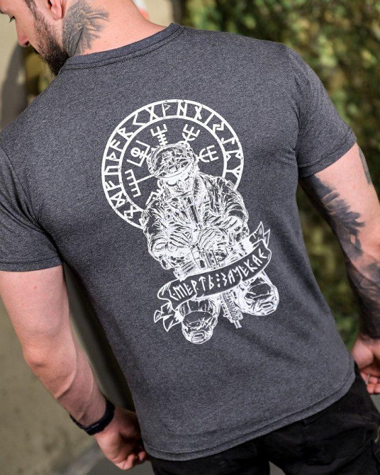 Бавовняна футболка Руні grey ПП7689 Одеса - фото 4