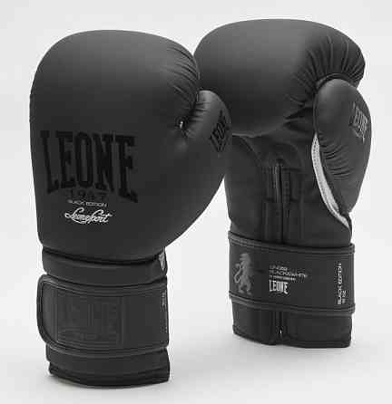 Боксерські перчатки Leone Mono Black 14 ун. Кам'янське