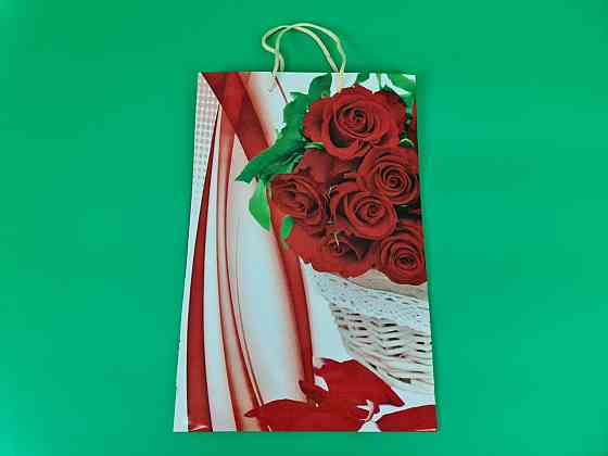 Великий паперовий пакет вертикальний 25/37/8 (артBV-178) (12 шт.) Харків