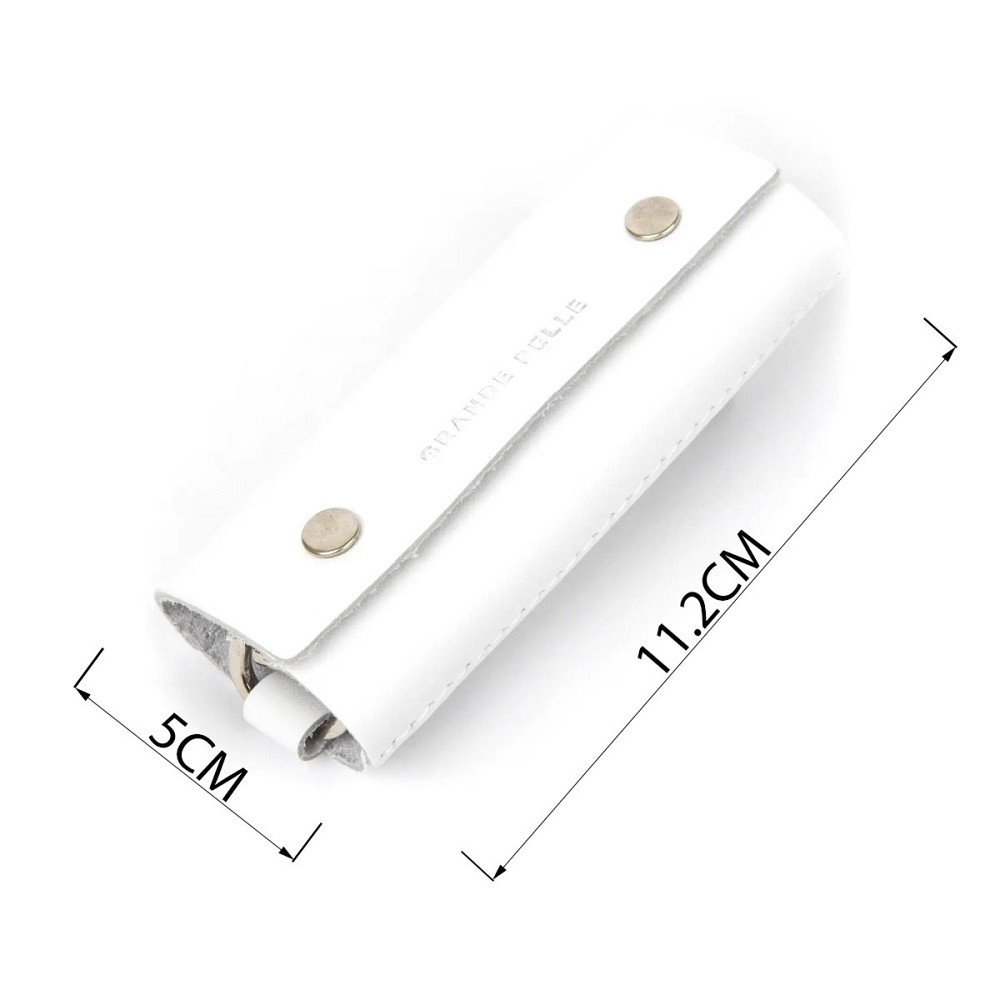 Кожаная универсальная ключница GRANDE PELLE 11346 Белый Киев - изображение 4