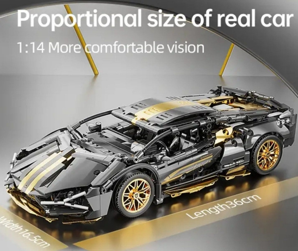 Конструктор 1в1 Lamborghini Sian Technic Lego с Управлением 1280 + шт. Харьков - изображение 5