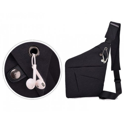 Сумка мешок через плечо мужская Cross Body, Сумки слинг мужские кросс боди, Сумка кобура наплечная QJ-41 Киев - изображение 2