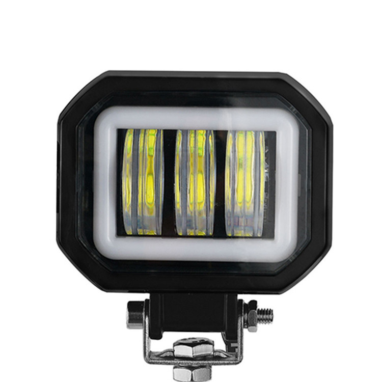 Фара світлодіодна LED квадратна противотуманная 30W + LED кільце з чіткою світловий кордоном Мукачево - фото 7