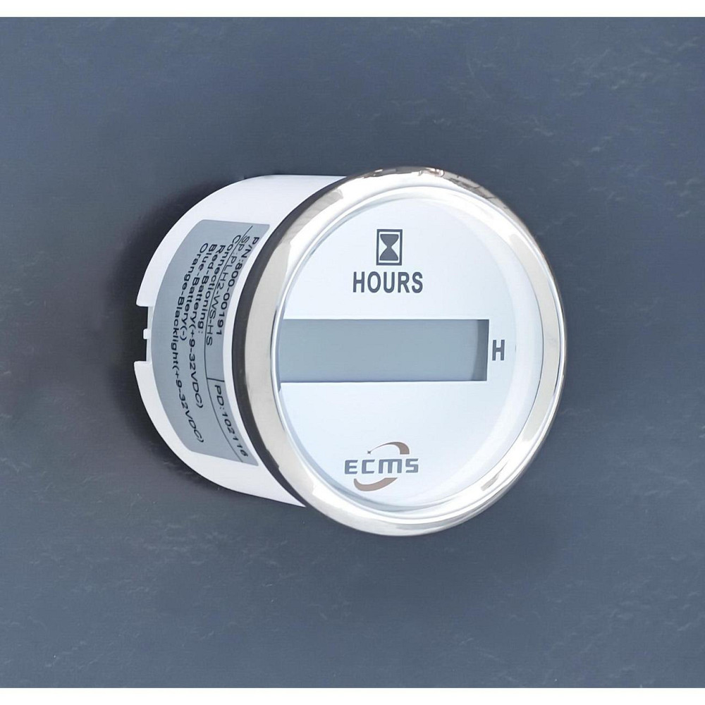 Цифровой Счетчик Моточасов для лодок катеров тракторов Ecms (Белый) Киев - изображение 1