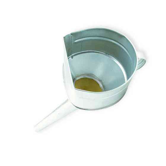 Лейка диз топлива металл - носик косой тонкий длинный 