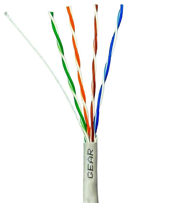 Сетевой кабель витая пара GEAR САТ.5E UTP-CCA-25-4Px2x0.51 (GEC-UTPCCA25051305) Киев - изображение 2