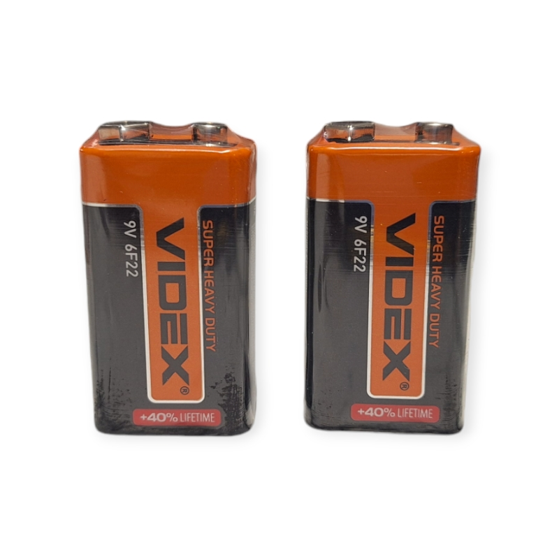 Батарейка Крона VIDEX 9В для мультиметров и игрушек Киев - изображение 4