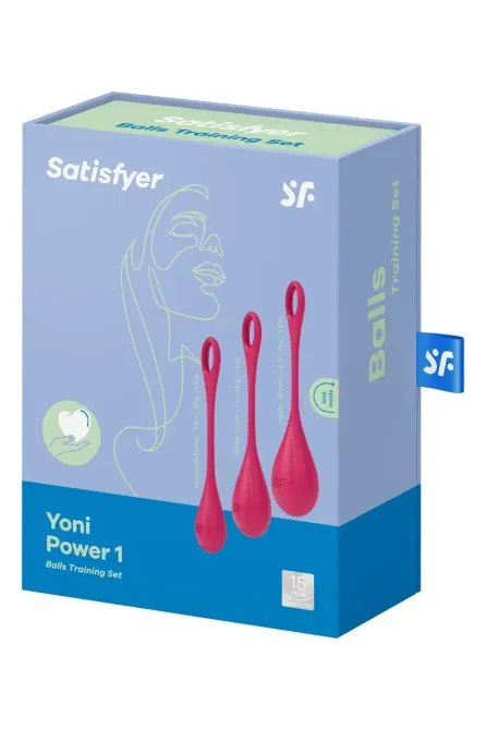 Набір вагінальних кульок Satisfyer Yoni Power 1 червоний Sex Aura Київ - фото 4