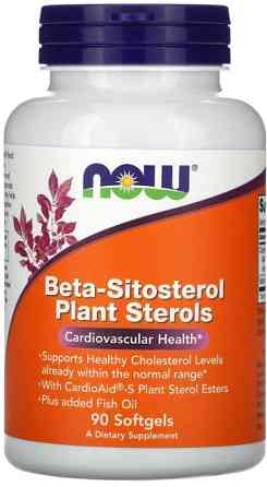 Бета-ситостерол Now Foods Beta-Sitosterol, 90 гелевих капсул Київ