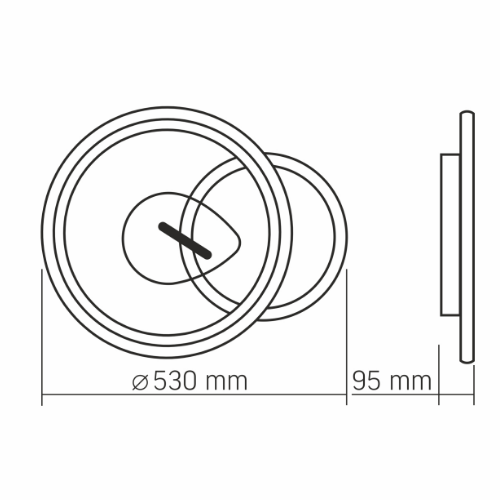 LED Світильник функціональний 52W VL-CLD-993-BSL Decora Videx Житомир
