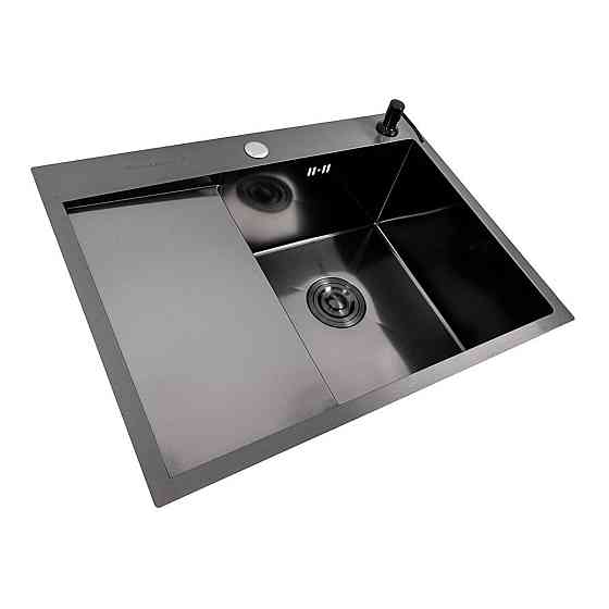 CM 65*50 R DÉCOR Мийка PVD чорна Valeso Handmade (3.0/0.8) Коломыя