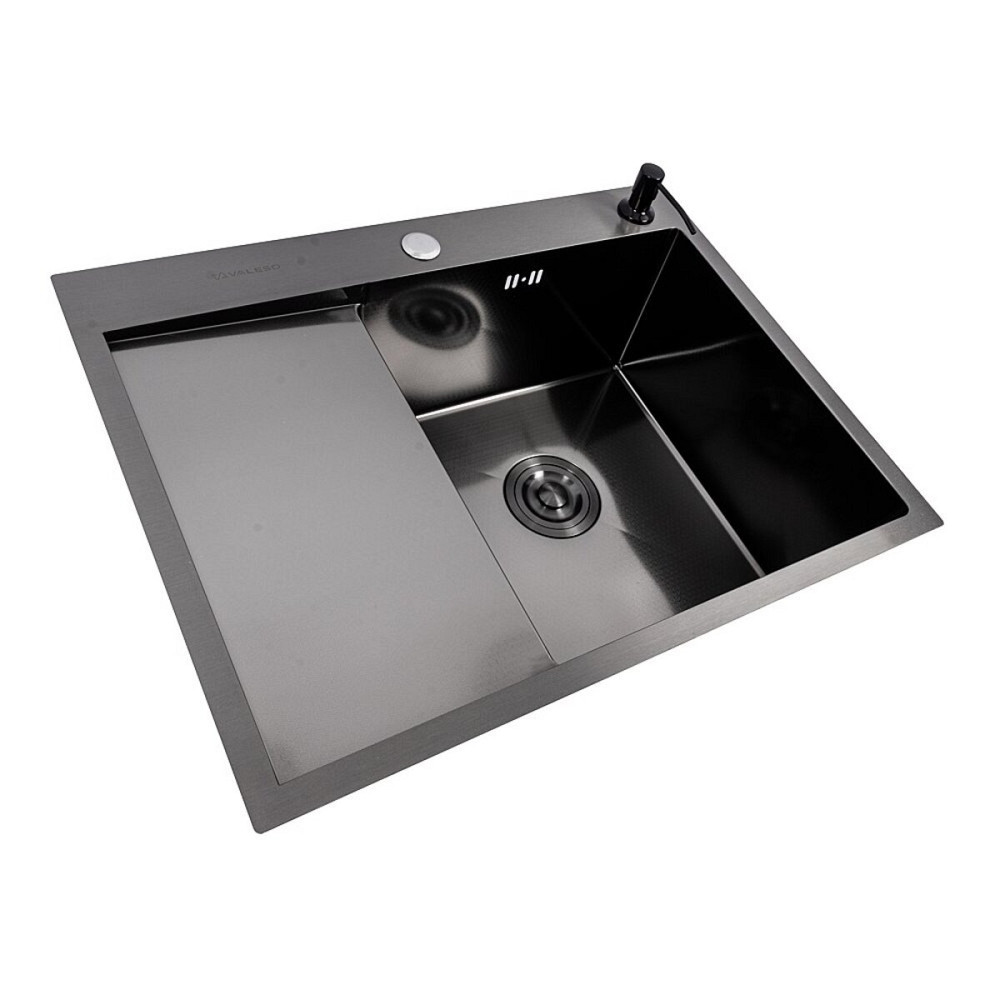 CM 65*50 R DÉCOR Мийка PVD чорна Valeso Handmade (3.0/0.8) Коломыя - изображение 2