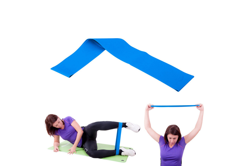 Лента-эспандер для упражнений Hangy inSPORTline Medium 70 см синяя Киев - изображение 2