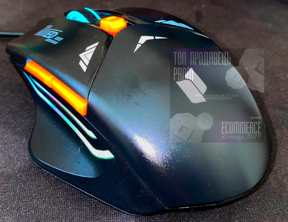 Проводная игровая оптическая мышка 550E с USB подключением для ПК и ноутбука Одесса - изображение 4