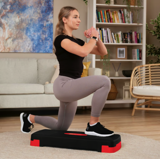 Степ платформа Hop-Sport HS-PP033AS чорно-червона Київ