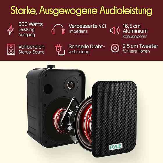 Акустическая система Pyle PDWR50B черный 6.5