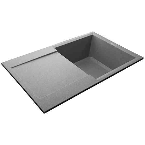 Гранитная мойка Globus Lux KOMO серый камень 790x500мм-А0005 (000011387) Киев