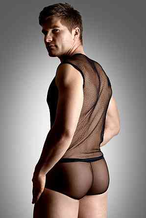 Комплект білизни - Net Set, Shirt And Thong, black - M/L Sex Aura Київ