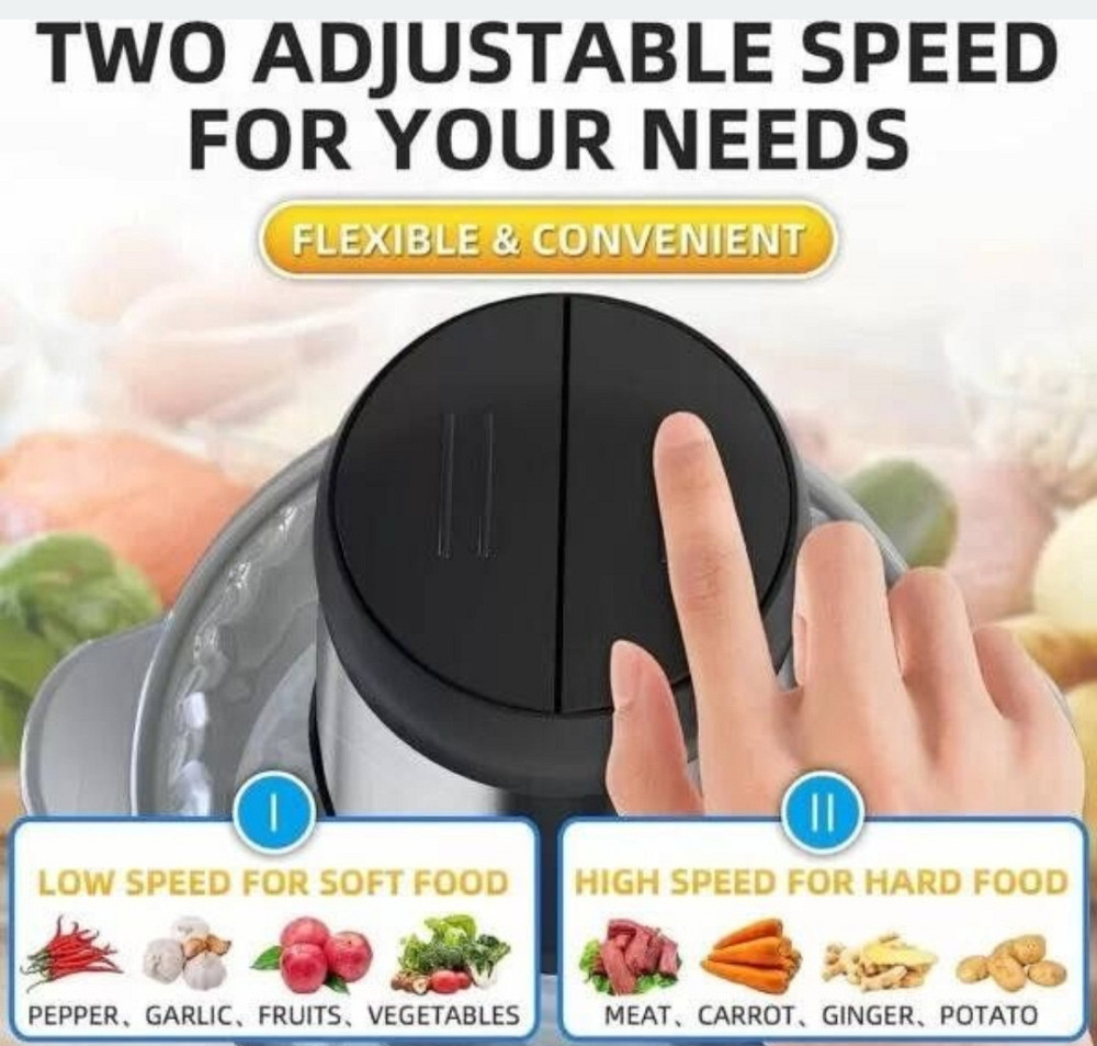 Подрібнювач блендер овочерізка Блискавка Rainberg RB-2202 1300 Вт/2л. Харків - фото 2