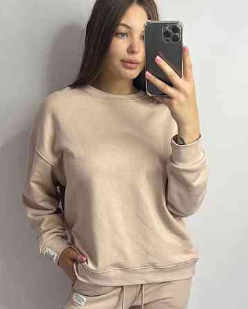 Світшот жіночий трикотажний Бежевий M/L Харків