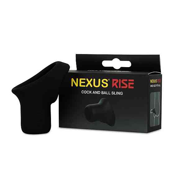 Эрекционное кольцо Nexus Rise Cock and Ball Sling, для члена и яичек, очень широкое Sex Aura Киев