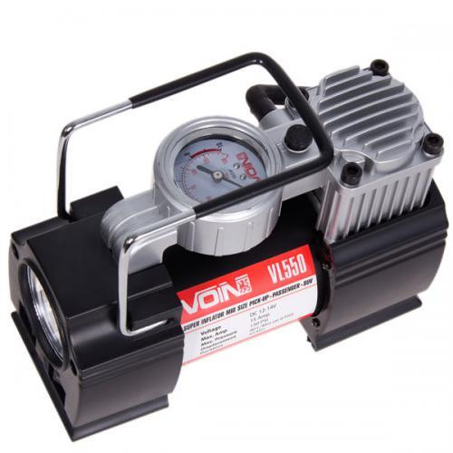 Автомобільний компресор VOIN VL-550 150psi 15A 40л з прикурювачем, дефлятором та перехідником на клеми Харків - фото 10