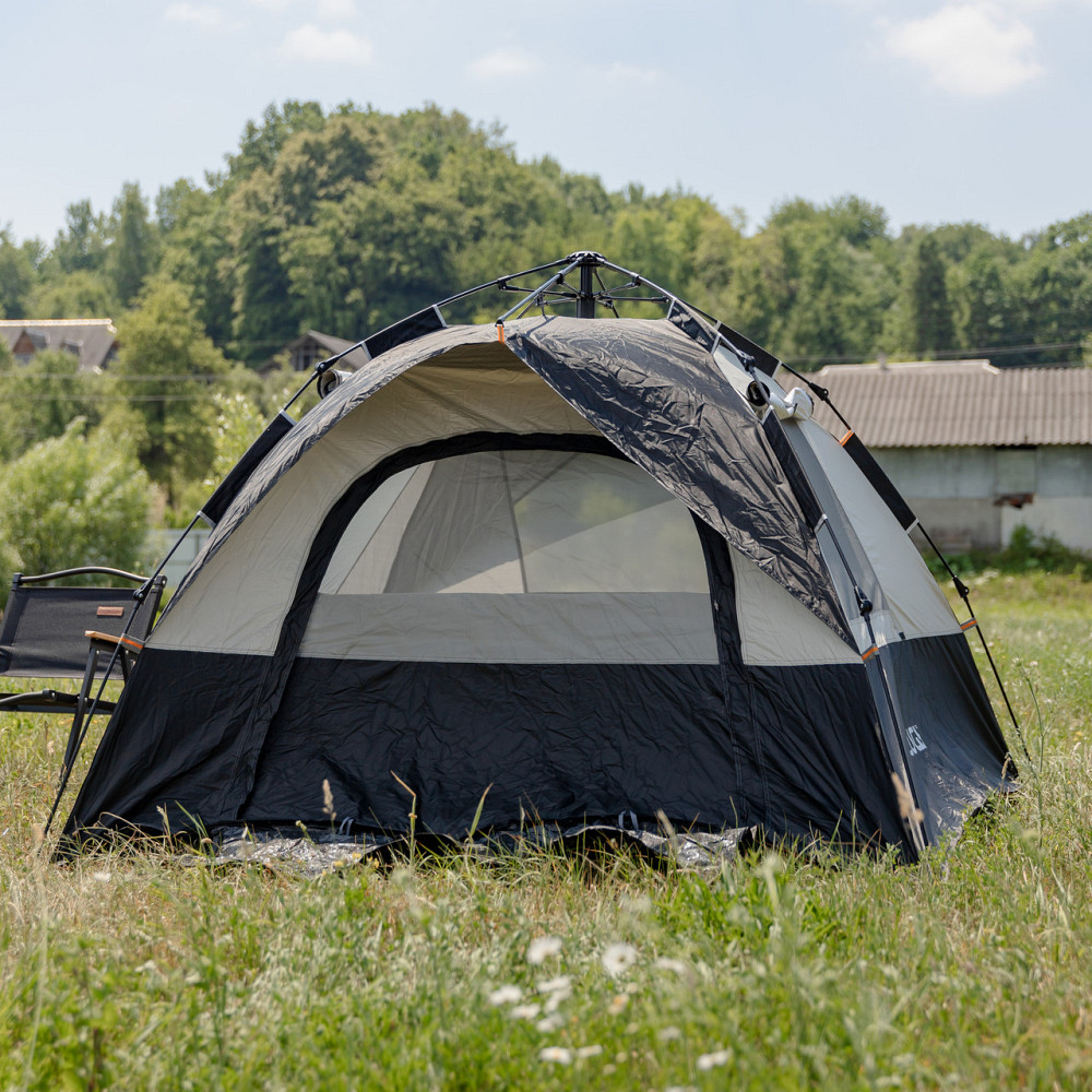 Автоматическая трехместная палатка LU-016B черная Киев - изображение 9