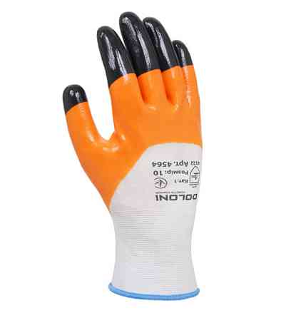 Doloni рукавички робочі трикотажні з нітриловим покриттям, розмір 10, D-Oil 4564 Рівне