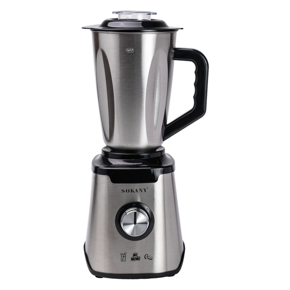 Блендер з чашею 1.5 літра для коктейлів та смузі портативний 2 режими швидкості з кавомолкою 1000 Вт Sokany SK-187 Коломия - фото 2