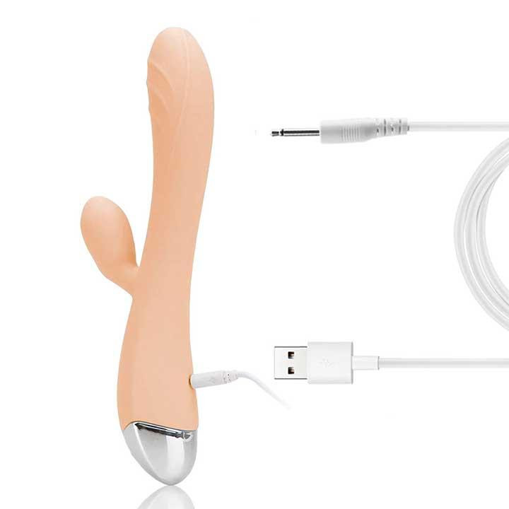 Вибратор кролик для клитора и точки G USB - Бежевый – Вибраторы Винница - изображение 6