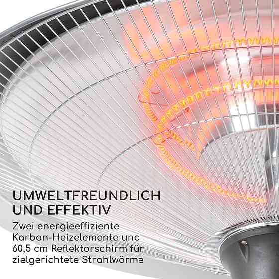 Стельовий нагрівач Heizsporn 60,5 см (Ø) Світлодіодна лампа з дистанційним керуванням сріблястий Рівне