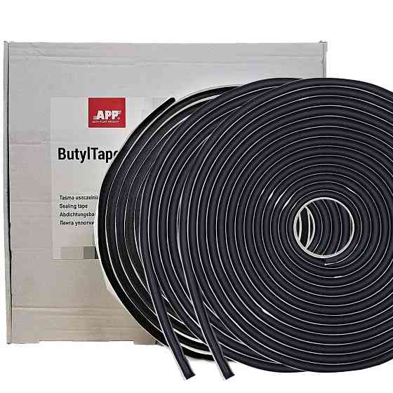 Синтетичний герметик із бутилової маси ButylTape чорний (3шт в уп) чорний 8мм х 6м APP, 040712 Вінниця