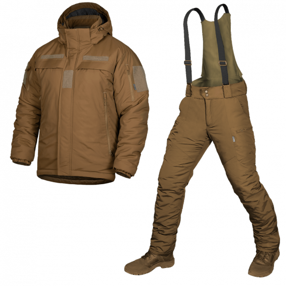 Зимовий теплий комплект Patrol Taslan (куртка та штани) Койот S Вінниця - фото 2
