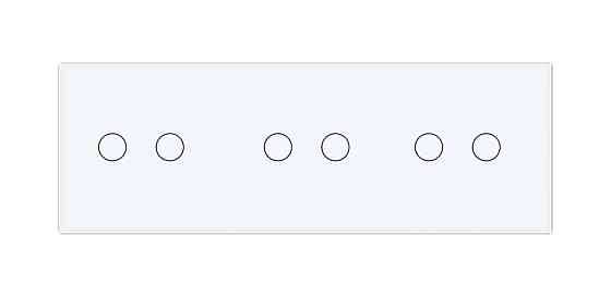Розумний сенсорний ZigBee вимикач 6 сенсорів (2-2-2) Livolo білий (VL-C702Z/C702Z/C702Z-11) Коломыя