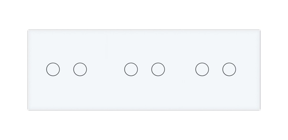 Розумний сенсорний ZigBee вимикач 6 сенсорів (2-2-2) Livolo білий (VL-C702Z/C702Z/C702Z-11) Коломыя - изображение 6