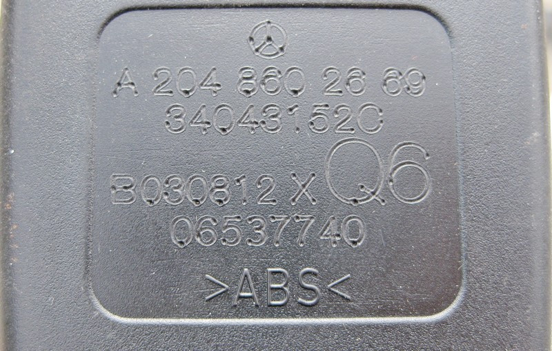 Mercedes-Benz  A2048602669 Засувка ременя безпеки задня права та центральна C-Class W204 Одесса - изображение 3