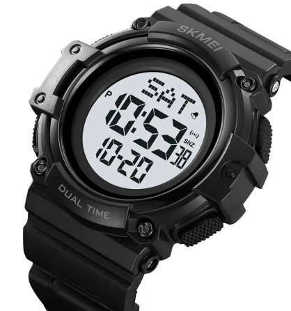 Годинник чоловічий наручний Skmei 2230 Чорний з білим циферблатом Вінниця