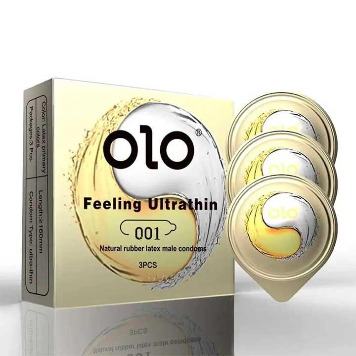 Ультратонкі презервативи "Olo Ice and Fire" - 3 шт. Вінниця - фото 1