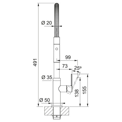 Змішувач Franke Maris Slim SemiPro (115.0728.395) Вінниця - фото 7