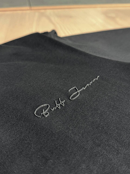 Костюм женский CAPPITONE 101213 футболка оверсайз и брюки джоггеры с надписью черный, черный, M Киев - изображение 13