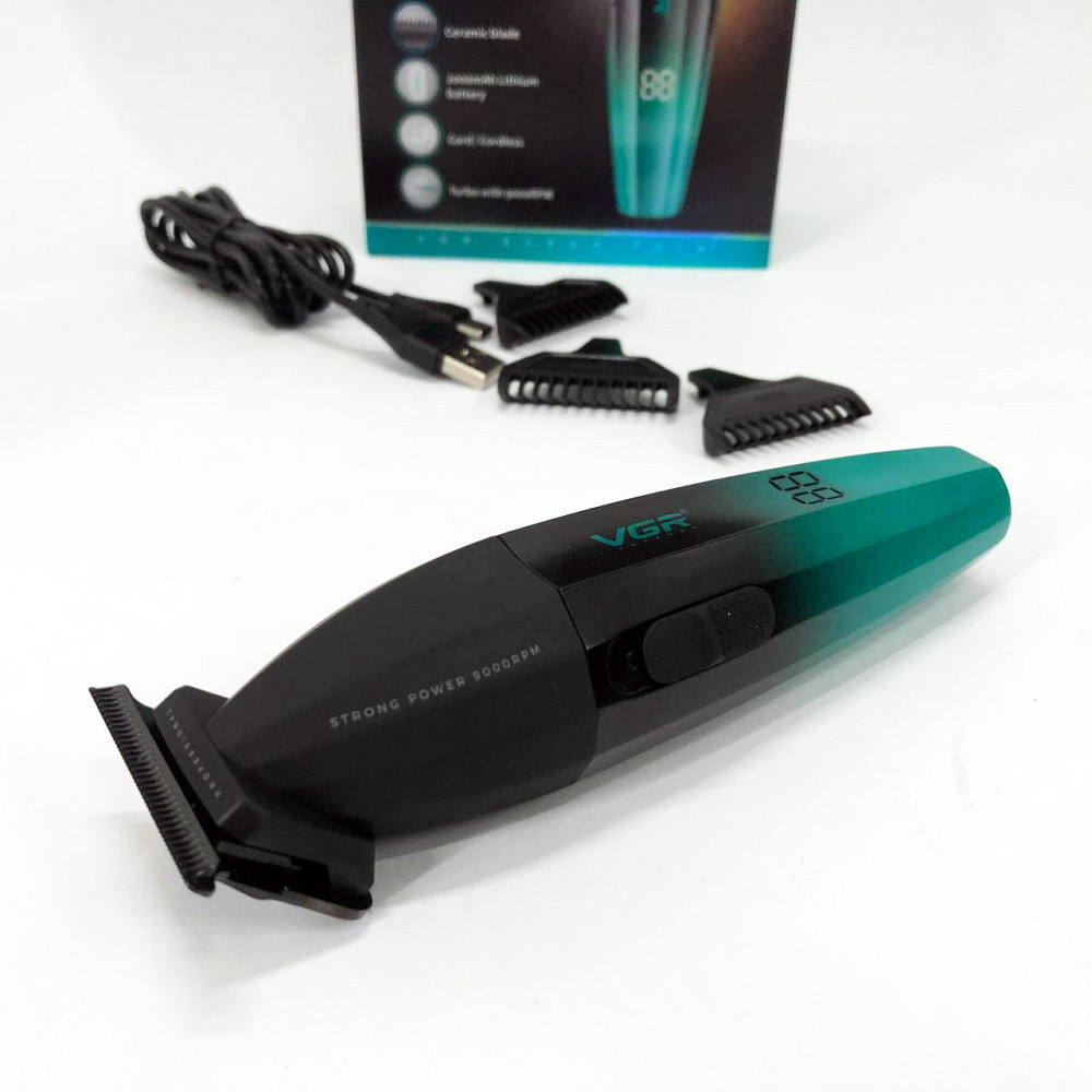 Машинка-тример для стрижки бездротова VGR V-906, Класна машинка для стрижки волосся OS-97 Львів - фото 9
