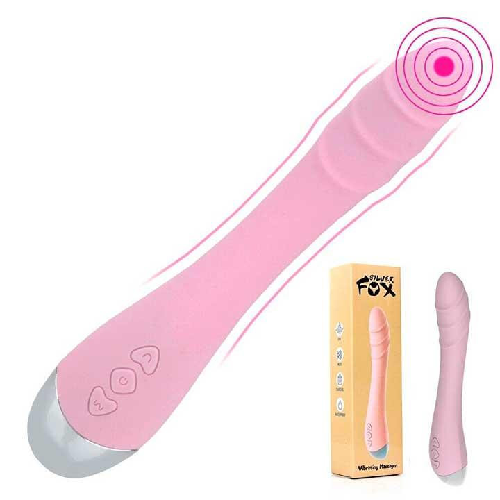Вібратор Silver Fox для стимуляції точки G USB - Рожевий — Вібратори Вінниця - фото 7