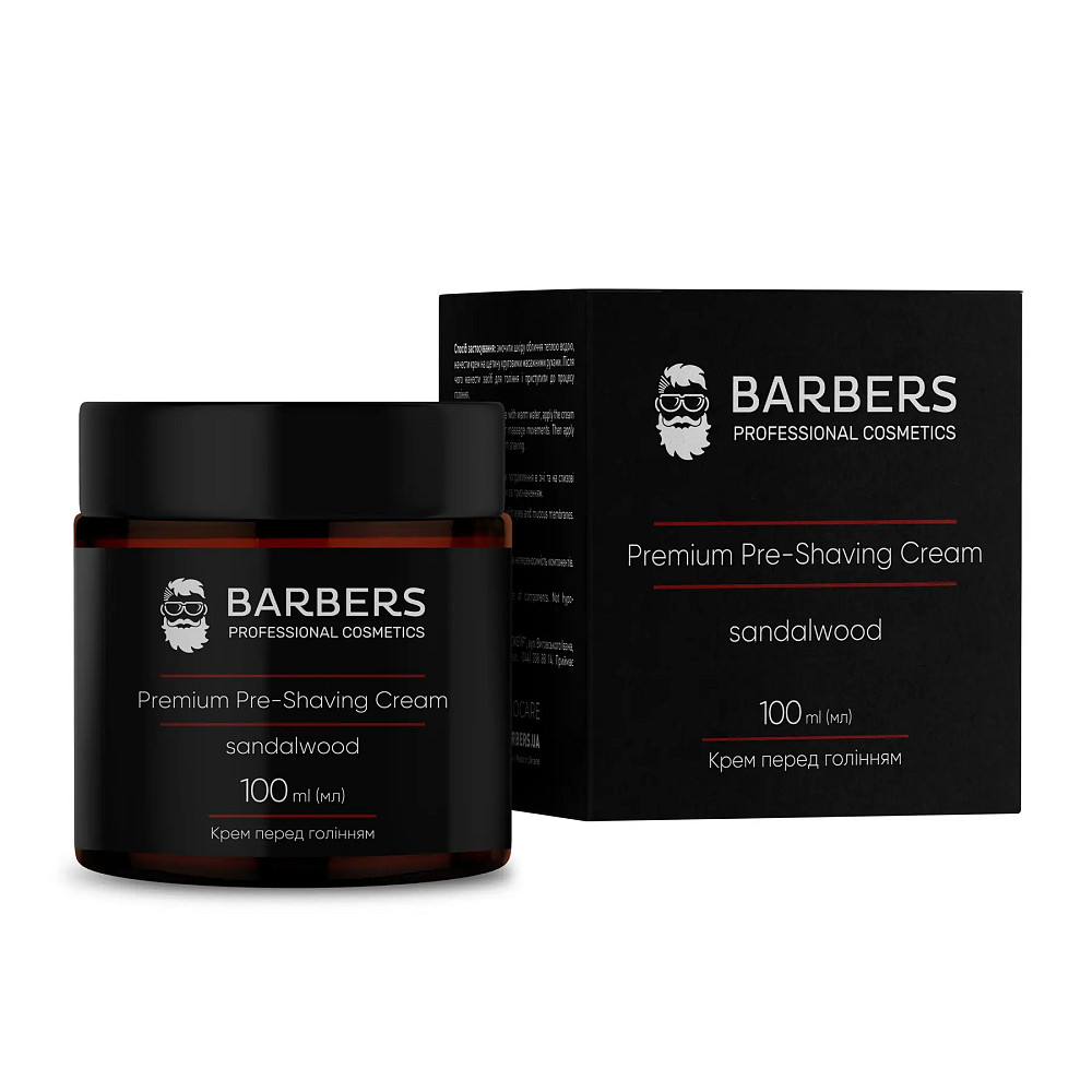 Крем перед голінням Barbers Pre-Shaving Cream Sandalwood 100 мл Київ - фото 1