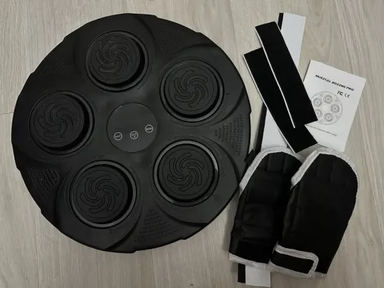 Музичний боксерський тренажер 35 см з RGB-підсвічуванням, Bluetooth, 9 режимів, Type-C, настінний Одеса