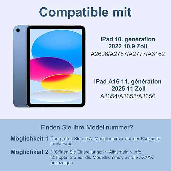 Чехол клавиатура для iPad A16 2025/iPad 10-го поколения (2022) A2696 / A2757 / A2777 Днепр