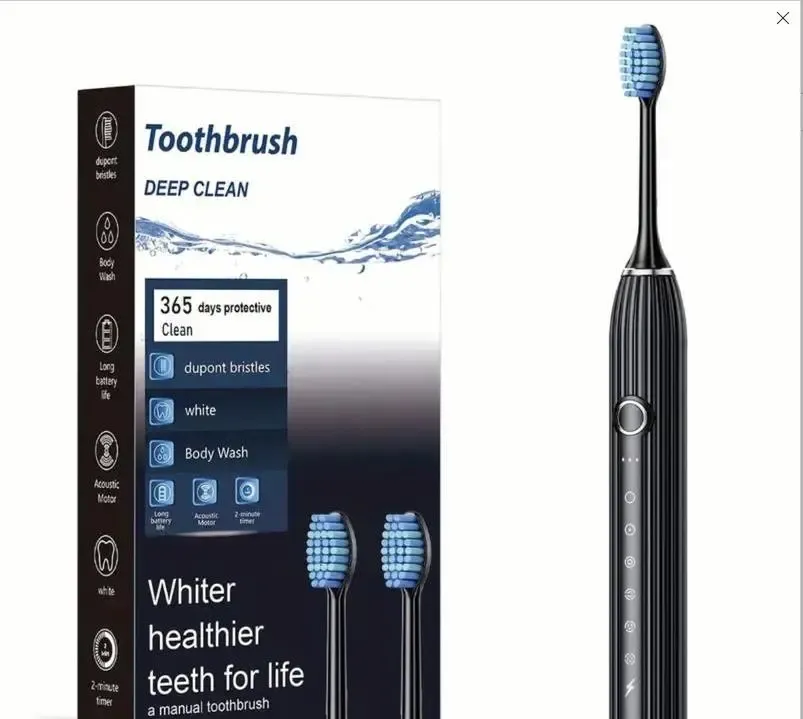 Звуковая электрическая зубная щетка SG-982 - 8 насадок, 42000 колебаний ультраотбеливающая электрощетка Коломия - фото 2