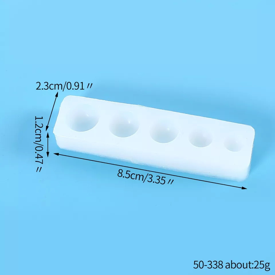 Молд маленький Полусферы 23 на 85 мм серый Киев - изображение 2