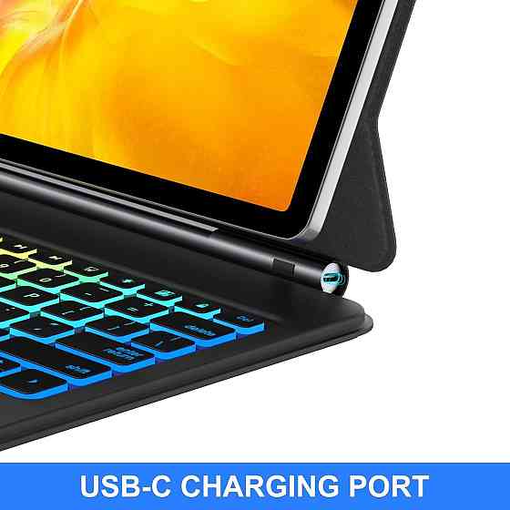 Magic Keyboard Case для Samsung Galaxy Tab S9 FE S9+ S8+ S7 FE S7+ 12.4