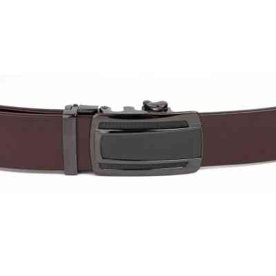 Ремень Vintage Мужской с темной пряжкой автомат Черный (20295) Винница